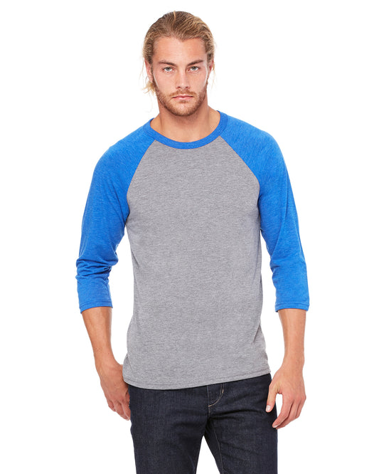 3200 – Bella + Canvas Unisex 3/4-Sleeve Baseball T-Shirt