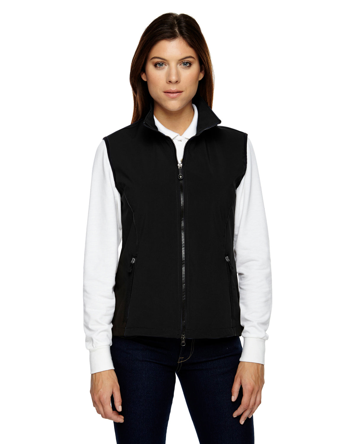 CE701W - Ash City – North End Ladies’ Three-Layer Soft Shell Vest