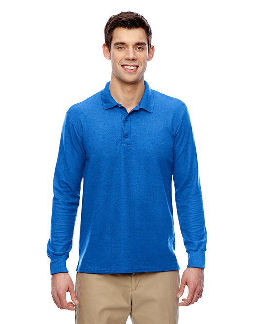 Gildan Adult Double Piqué Long-Sleeve Polo