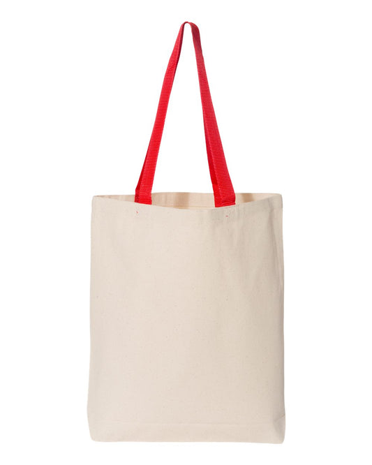 Tote Contrast Handles Q4400 - Heavy 12oz Cotton