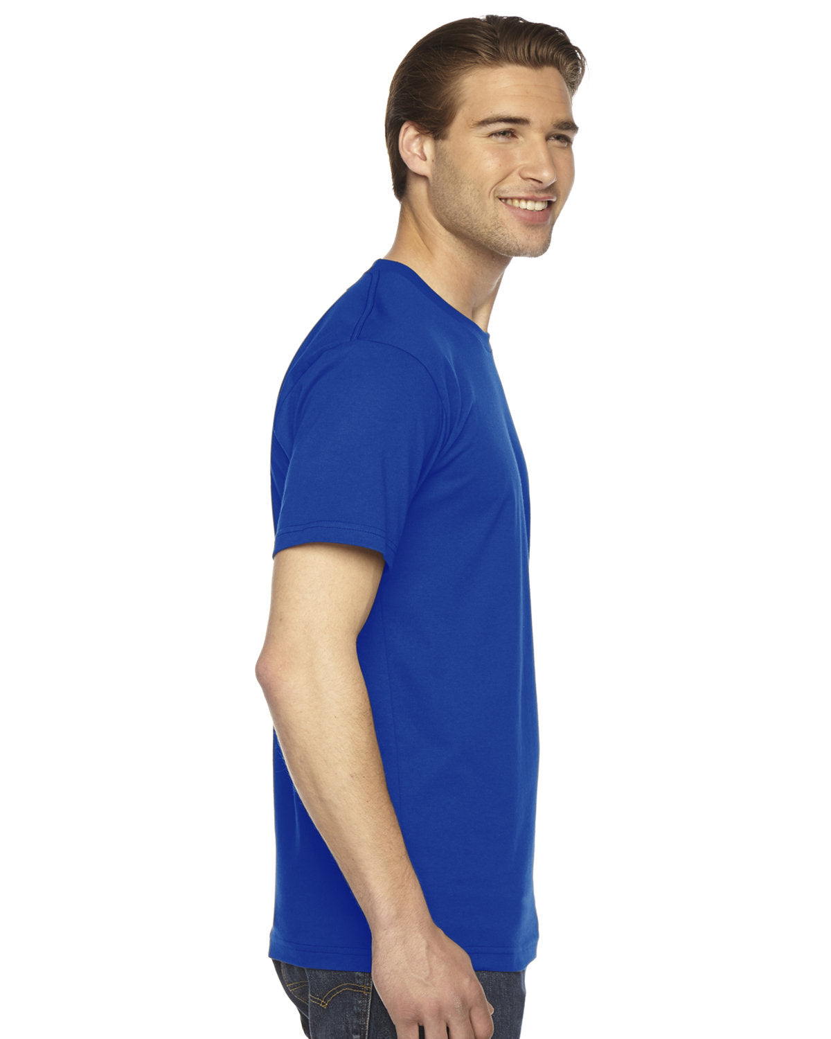 Buy CP BRO Men's Blue Printed Half Sleeve Slim Fit Cotton Round