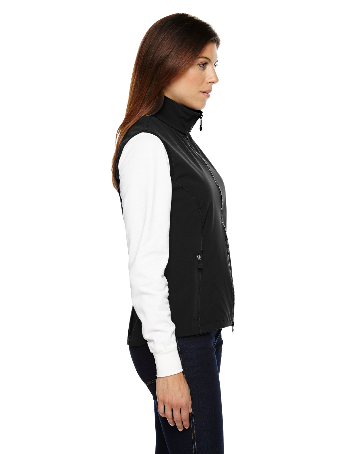 CE701W - Ash City – North End Ladies’ Three-Layer Soft Shell Vest