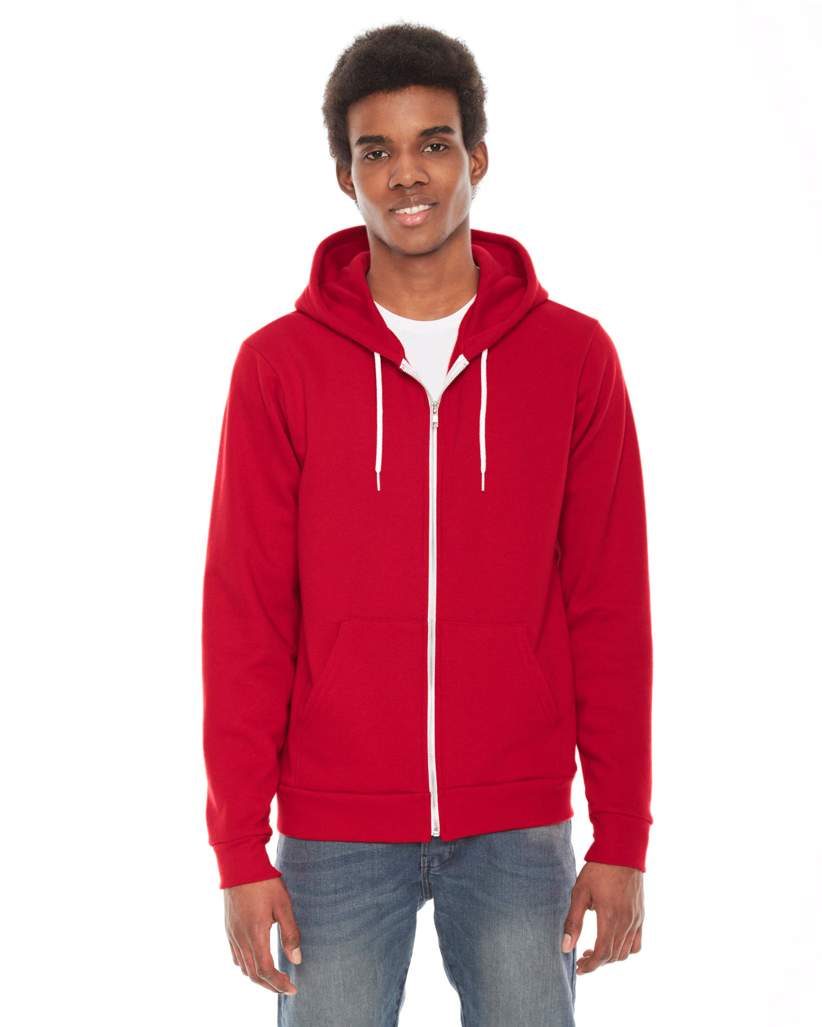 F497 - American Apparel Fleece Zip Hoodie