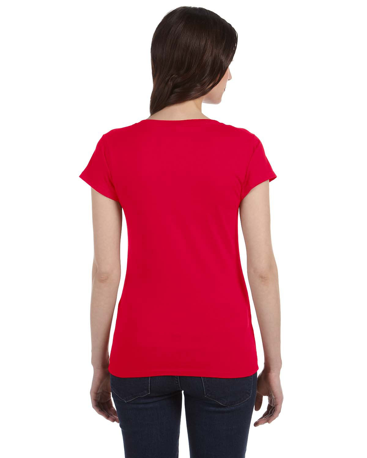 Gildan Ladies Softstyle Fitted V Neck