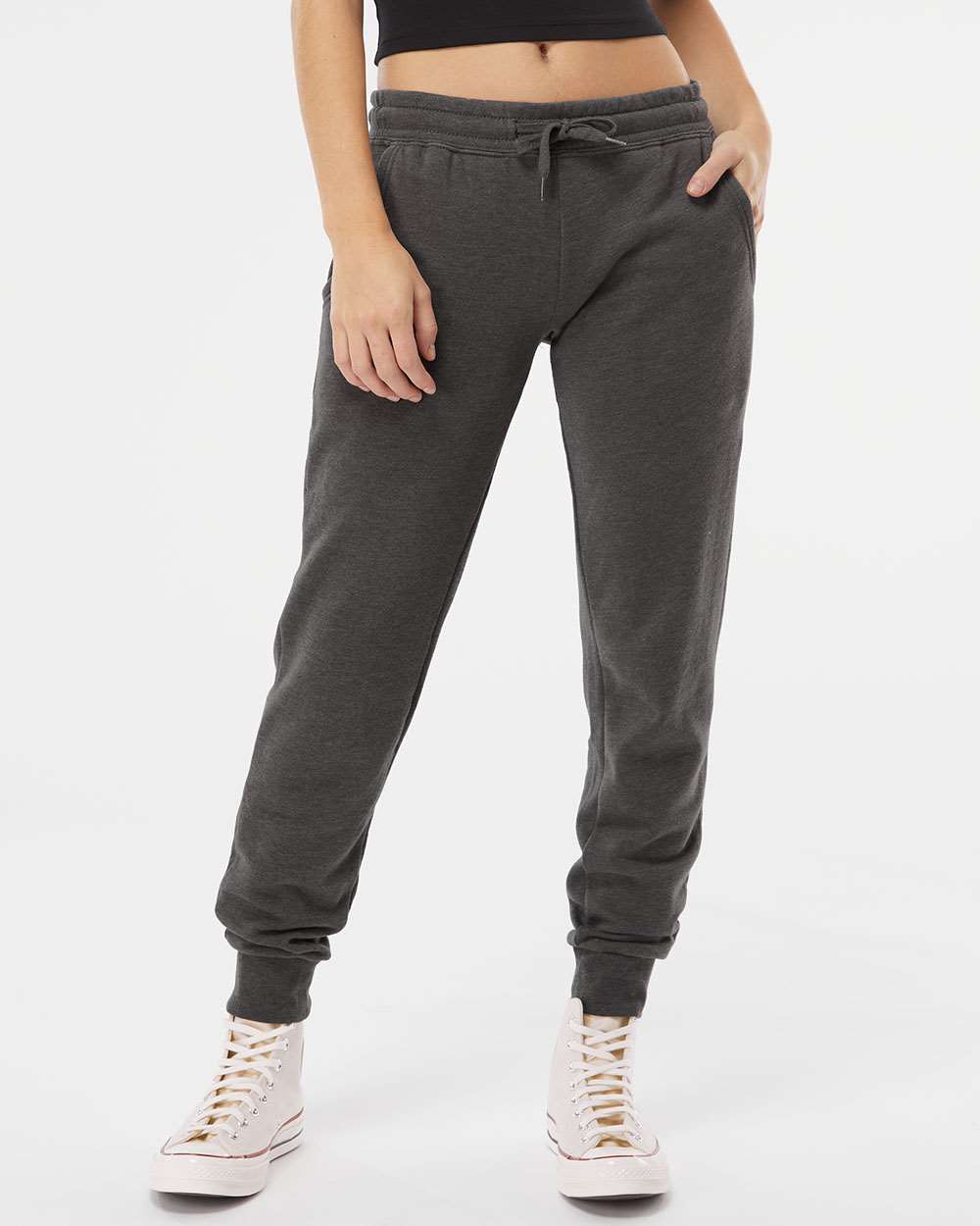 Premium Cuff-Bottom Tapered Sweatpants with Pockets